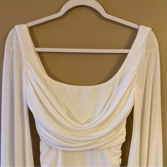 Lucy in the Sky Rushed Cowl Neck Dress - Picture 6 of 10